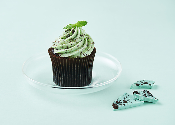 포토 JPG 스튜디오촬영 조각 디저트 실내 사람없음 초콜릿 컵케이크 애플민트 유리접시 민트색배경 민트초코 국내포토 접시 음식 백그라운드 내부 케이크 민트 민트색 파일형식