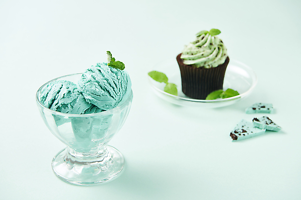 포토 JPG 스튜디오촬영 조각 아이스크림 디저트 실내 사람없음 초콜릿 컵케이크 유리그릇 애플민트 유리접시 민트색배경 민트초코 국내포토 그릇 접시 음식 백그라운드 유리 내부 케이크 민트 민트색 파일형식