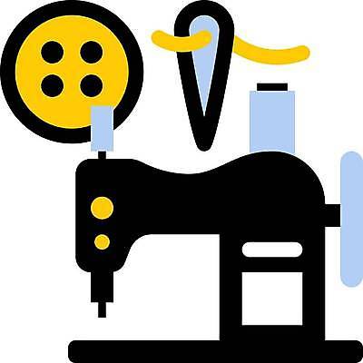 EPS 해외이미지 일러스트 장식 기계 바늘 플랫 실 바느질 심볼 자수 해외일러스트 도구 파일형식 벡터 이미지허브