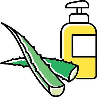 EPS 해외이미지 일러스트 선인장 사람없음 초록색 허브 로션 해외일러스트 식물 컬러 화장품 파일형식 벡터 이미지허브