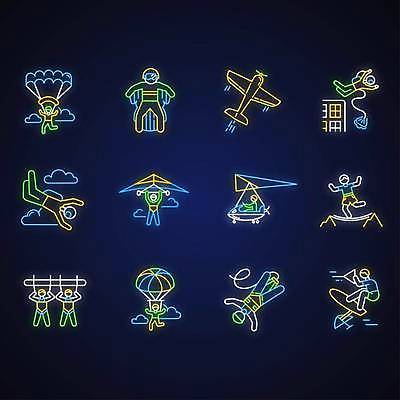 EPS 해외이미지 일러스트 비행기 사람모양 사람없음 레포츠 빛 번지점프 스카이다이빙 네온 낙하산 패러글라이딩 수상스키 외줄타기 네온아트 윙슈트 해외일러스트 모양 스포츠 항공교통 레저 대중교통 수상스포츠 묘기 익스트림스포츠 줄타기 파일형식 벡터 이미지허브