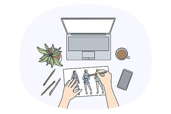 EPS 해외이미지 손 화분 일러스트 비즈니스 신체부위 노트북 스마트폰 연필 작업 직장인 그리기 커피잔 패션디자이너 해외일러스트 직업 커피 모션 학용품 잔 사람 전자제품 핸드폰 스마트기기 필기구 디자이너 파일형식 벡터 이미지허브