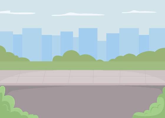 EPS 해외이미지 도로 길 일러스트 거리 사람없음 해외일러스트 교통시설 파일형식 벡터 이미지허브