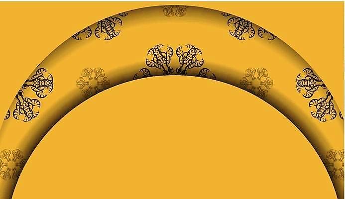 EPS 해외이미지 디자인 백그라운드 패턴 일러스트 사람없음 노란색 화려 해외일러스트 컬러 컨셉 무늬 파일형식 벡터 이미지허브