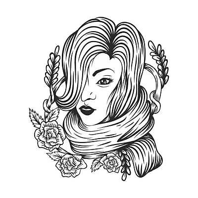 EPS 해외이미지 모델 전통 디자인 여자 꽃 포스터 얼굴 백그라운드 셔츠 꽃무늬 일러스트 미술 동양인 성인 그래픽 장식 책 머리 유행 검은색 꿈 수확 흰색 스케치 라인아트 깃털 그림 복고 부족 T 고립 스타일 해외일러스트 식물 알파벳 선 컬러 컨셉 상의 무늬 농업 문화예술 사람 인종 신체부위 파일형식 벡터 이미지허브