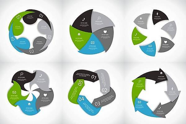 EPS 해외이미지 일러스트 비즈니스 그래프 사람없음 인포그래픽 회색 스마트 해외일러스트 컬러 컨셉 파일형식 벡터 이미지허브