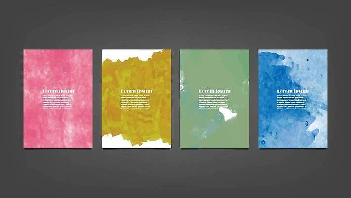 EPS 해외이미지 디자인 배너 백그라운드 일러스트 추상 사람없음 세로 세트 해외일러스트 무늬 파일형식 벡터 이미지허브