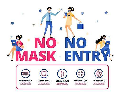 EPS 해외이미지 디자인 포스터 얼굴 컨셉 일러스트 건강 경고 가면 설명 안전 사람 그래픽 금지 정보 바이러스 보호 입장 심볼 측정 흔적 사인 예방 심플 감염 고립 돌봄 위생관리 주목 해외일러스트 모션 관리 신체부위 파일형식 벡터 이미지허브