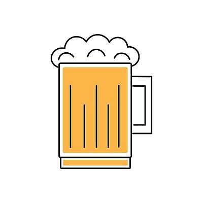 EPS 해외이미지 디자인 일러스트 맥주 사람없음 플랫 심플 맥주잔 해외일러스트 술잔 주류 파일형식 벡터 이미지허브