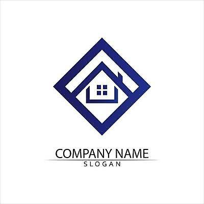 EPS 해외이미지 디자인 일러스트 사람없음 파란색 심볼 마름모 집모양 해외일러스트 모양 도형 컬러 파일형식 벡터 이미지허브