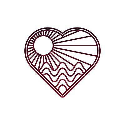 EPS 해외이미지 물결 바다 라인일러스트 일러스트 사람없음 여름 태양 보라색 하트 심볼 라인아트 해외일러스트 자연요소 모양 계절 선 컬러 파일형식 벡터 이미지허브