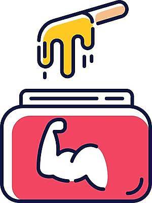 EPS 해외이미지 일러스트 사람없음 뷰티 피부관리 팔근육 왁스 왁싱 위생관리 제모 제모용품 해외일러스트 근육 관리 파일형식 벡터 이미지허브