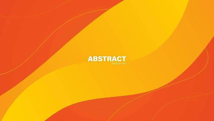 EPS 해외이미지 백그라운드 곡선 일러스트 추상 사람없음 노란색 주황색 웨이브 심플 해외일러스트 선 컬러 무늬 파일형식 벡터 이미지허브