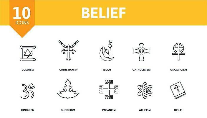 EPS 해외이미지 디자인 기독교 불교 일러스트 그래프 흑백 픽토그램 믿음 성경 인포그래픽 천주교 플랫 이슬람교 사인 UI 얇은 유태교 힌두교 해외일러스트 감정 종교 종교용품 촬영기법 파일형식 벡터 이미지허브