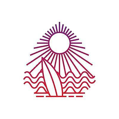 EPS 해외이미지 물결 바다 라인일러스트 일러스트 사람없음 여름 태양 보라색 서핑보드 심볼 라인아트 해외일러스트 자연요소 계절 선 컬러 보드_스포츠 파일형식 벡터 이미지허브