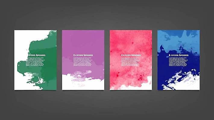 EPS 해외이미지 디자인 배너 백그라운드 일러스트 추상 사람없음 세로 세트 해외일러스트 무늬 파일형식 벡터 이미지허브