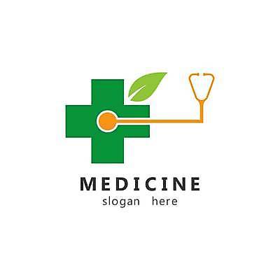 EPS 해외이미지 일러스트 의학 청진기 사람없음 초록색 심볼 나뭇잎모양 십자모양 해외일러스트 모양 컬러 의료기기 나뭇잎 십자 파일형식 벡터 이미지허브