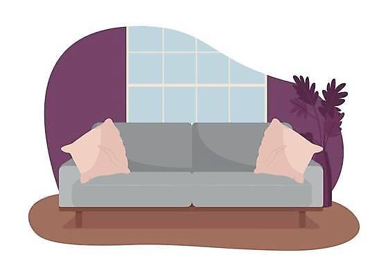 EPS 해외이미지 가구 거실 일러스트 사람없음 소파 해외일러스트 생활용품 의자 파일형식 벡터 이미지허브