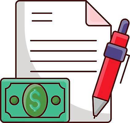 EPS 해외이미지 돈 일러스트 사람없음 금융 펜 문서 파일 해외일러스트 경제 필기구 재산 파일형식 벡터 이미지허브