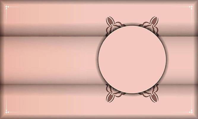 EPS 해외이미지 문양 분홍색 일러스트 프레임 사람없음 원형 화려 고급 빅토리아 카피스페이스 해외일러스트 도형 컬러 컨셉 공백 파일형식 벡터 이미지허브