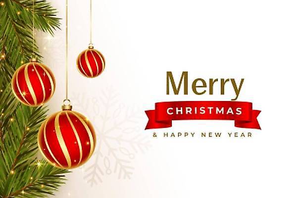 EPS 해외이미지 배너 백그라운드 잎 크리스마스 겨울 일러스트 이벤트 사람없음 빨간색 반짝임 장식볼 오너먼트 카피스페이스 해외일러스트 식물 계절 기념일 컬러 크리스마스장식 모션 장식 공백 파일형식 벡터 이미지허브