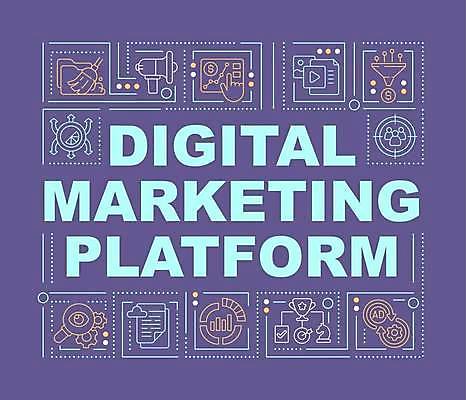 EPS 해외이미지 디자인 선 백그라운드 컨셉 일러스트 비즈니스 타이포그라피 사람없음 단어 디지털 온라인 마케팅 소셜미디어 레터링 해외일러스트 문자 파일형식 벡터 이미지허브