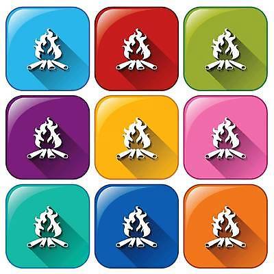 EPS 해외이미지 일러스트 버튼 사람없음 컬러풀 모닥불 해외일러스트 컬러 불 파일형식 벡터 이미지허브