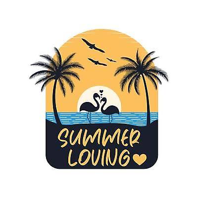 EPS 해외이미지 디자인 물결 바다 일러스트 조류 타이포그라피 사람없음 여름 야자수 태양 플라밍고 심볼 아치 해외일러스트 자연요소 나무 동물 문자 계절 파일형식 벡터 이미지허브