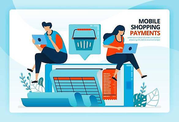 EPS 해외이미지 캐릭터 디자인 이동 컨셉 돈 인터넷 일러스트 비즈니스 통신 모바일 사람 금융 스마트폰 핸드폰 쇼핑 컴퓨터 판매 세일 상점 디지털 카트 지갑 시장 플랫 구매 연결 만화 스마트 서비스 상업 결제 소매 온라인 회계 계산서 전자상거래 체크아웃 해외일러스트 일러캐릭터 경제 전자제품 스마트기기 재산 파일형식 벡터 이미지허브