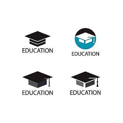 EPS 해외이미지 일러스트 학사모 사람없음 검은색 심볼 해외일러스트 모자_잡화 컬러 졸업 파일형식 벡터 이미지허브