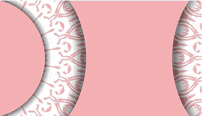 EPS 해외이미지 문양 분홍색 일러스트 프레임 사람없음 화려 고급 빅토리아 카피스페이스 해외일러스트 컬러 컨셉 공백 파일형식 벡터 이미지허브