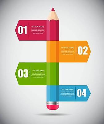 EPS 해외이미지 디자인 일러스트 비즈니스 사람없음 그래픽 숫자 연필 자료 인포그래픽 계획 엘리먼트 프로젝트 해외일러스트 문자 컨셉 학용품 필기구 파일형식 벡터 이미지허브