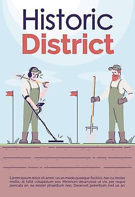 EPS 해외이미지 전신 남자 포스터 허리손 일러스트 서기 들기 팜플렛 성인 두명 깃발 작업 발굴 발견 고고학 고고학자 탐지기 성인남자만 해외일러스트 교육 포즈 모션 사람 기계 남자만 성인만 파일형식 벡터 이미지허브