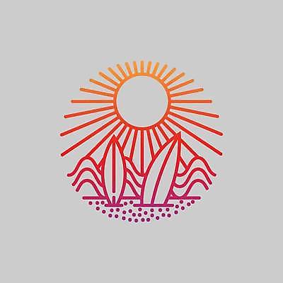 EPS 해외이미지 물결 바다 라인일러스트 일러스트 사람없음 여름 태양 서핑보드 원형 심볼 라인아트 해외일러스트 자연요소 도형 계절 선 보드_스포츠 파일형식 벡터 이미지허브