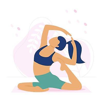 EPS 해외이미지 여자 일러스트 요가 한명 성인 운동복 뷰티 건강관리 스트레칭 요가자세 필라테스 얼굴없음 성인여자한명만 해외일러스트 1 웰빙 옷 포즈 건강 관리 사람 운동 여자한명만 성인여자만 파일형식 벡터 이미지허브