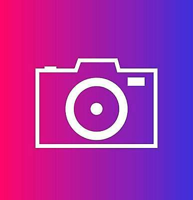 EPS 해외이미지 분홍색 일러스트 사람없음 카메라 보라색 라인아트 그라데이션 해외일러스트 선 컬러 전자제품 파일형식 벡터 이미지허브