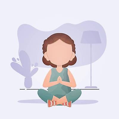 EPS 해외이미지 전신 우먼라이프 여자 일러스트 요가 휴식 건강 한명 성인 오 편안함 명상 가부좌 합장 성인여자한명만 해외일러스트 1 라이프스타일 웰빙 컨셉 사람 앉기 손짓 감각 여자한명만 성인여자만 파일형식 벡터 이미지허브