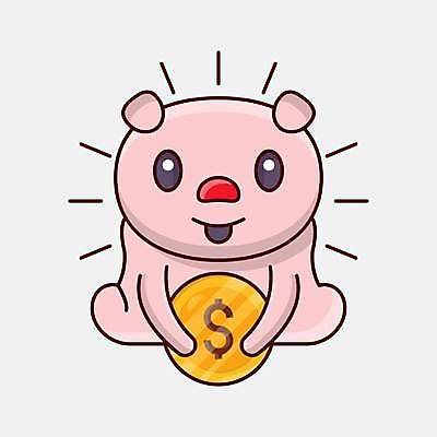 EPS 해외이미지 캐릭터 일러스트 안기 사람없음 동전 저축 돼지 투자 해외일러스트 일러캐릭터 돈 비즈니스 포유류 모션 금융 파일형식 벡터 이미지허브