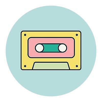 EPS 해외이미지 음악 일러스트 사람없음 카세트테이프 아날로그 해외일러스트 문화예술 파일형식 벡터 이미지허브