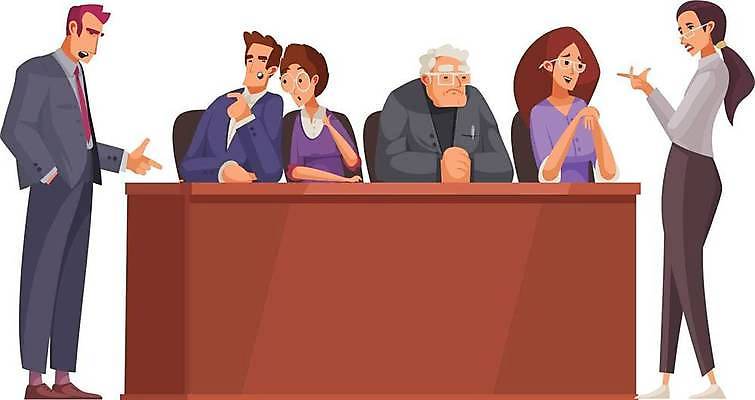 EPS 해외이미지 클립아트 디자인 컨셉 일러스트 사람 장식 모임 수비 심볼 오브젝트 법 시스템 재판 법관 공정 법원 일반 변호사 순서 고발 방법 재판소 죄수 해외일러스트 직업 모션 법률가 파일형식 벡터 이미지허브