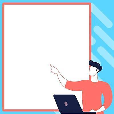 EPS 해외이미지 남자 백그라운드 일러스트 비즈니스 아이디어 한명 상반신 성인 파란색 노트북 가리킴 성인남자한명만 카피스페이스 해외일러스트 1 컬러 컨셉 사람 손짓 전자제품 공백 남자한명만 성인남자만 파일형식 벡터 이미지허브