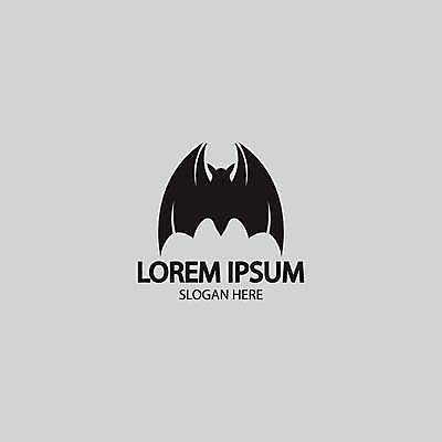 EPS 해외이미지 디자인 일러스트 사람없음 검은색 심볼 박쥐 엘리먼트 해외일러스트 컬러 포유류 파일형식 벡터 이미지허브