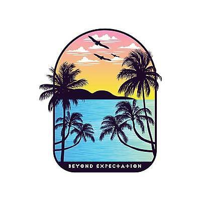 EPS 해외이미지 디자인 바다 섬 일러스트 조류 사람없음 야자수 태양 심볼 아치 해외일러스트 자연요소 나무 동물 파일형식 벡터 이미지허브