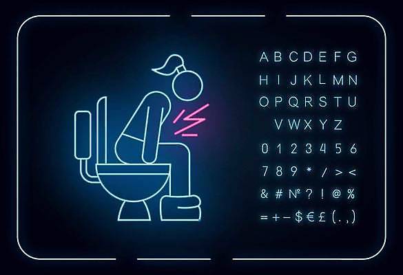 EPS 해외이미지 전신 알파벳 여자 선 백그라운드 일러스트 한명 성인 타이포그라피 화려 심볼 화장실 네온 변기 형광등 복통 성인여자한명만 해외일러스트 문자 1 영어 컨셉 전등 사람 질병 여자한명만 성인여자만 파일형식 벡터 이미지허브