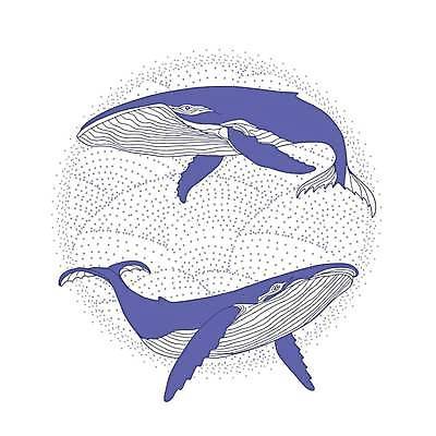EPS 해외이미지 두마리 일러스트 사람없음 분위기 고래 베리페리 해외일러스트 컨셉 2 포유류 보라색 수중동물 파일형식 벡터 트랜드컬러 이미지허브