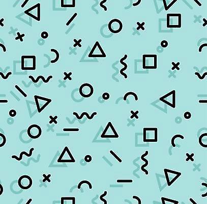 EPS 해외이미지 도형 하늘색 패턴 일러스트 사람없음 패턴백그라운드 기하학 멤피스디자인 해외일러스트 디자인 백그라운드 무늬 파란색 파일형식 벡터 이미지허브