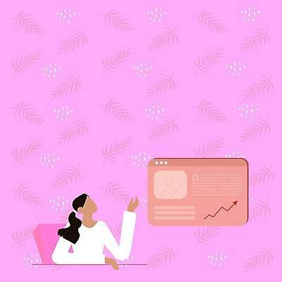 EPS 해외이미지 여자 화살표 분홍색 백그라운드 의자 일러스트 비즈니스 아이디어 한명 상반신 성인 홈페이지 풀잎 성인여자한명만 카피스페이스 해외일러스트 1 컬러 가구 컨셉 잎 사람 공백 풀_식물 여자한명만 성인여자만 파일형식 벡터 이미지허브