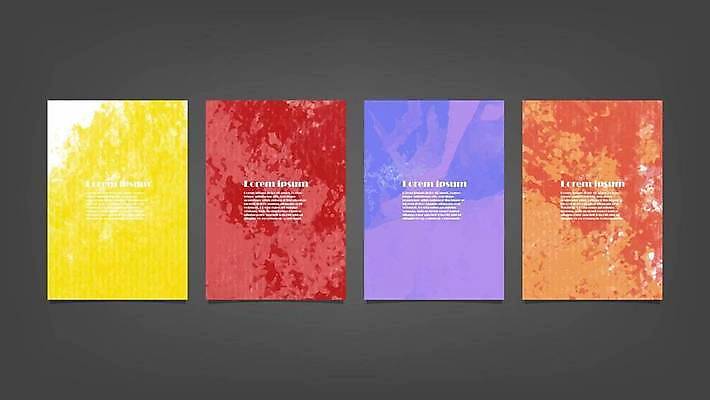 EPS 해외이미지 디자인 배너 백그라운드 일러스트 추상 사람없음 세로 세트 해외일러스트 무늬 파일형식 벡터 이미지허브