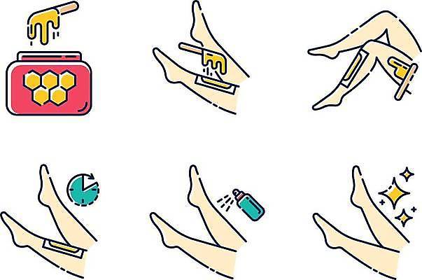 EPS 해외이미지 일러스트 신체부위 반짝임 뷰티 기다림 피부관리 스프레이 왁스 왁싱 위생관리 제모 제모용품 왁스스트립 왁싱젤 해외일러스트 모션 관리 사람 젤 파일형식 벡터 이미지허브