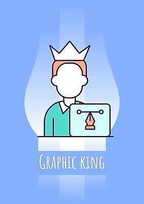 EPS 해외이미지 템플릿 남자 일러스트 왕관 한명 상반신 성인 파란색 왕 디자이너 펜촉 그래픽디자이너 얼굴없음 성인남자한명만 해외일러스트 직업 1 컬러 사람 펜 남자한명만 성인남자만 파일형식 벡터 이미지허브